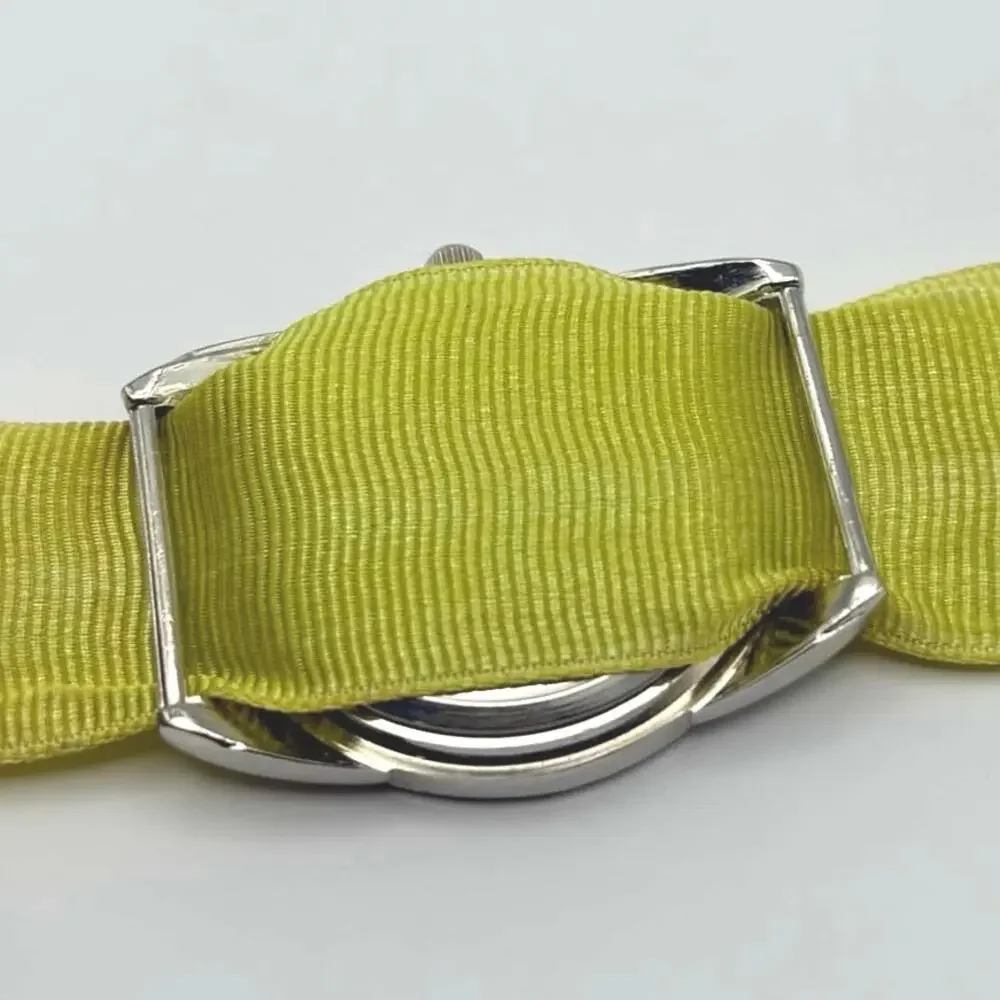 Silver & Yellow Watch